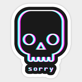 Sorry - Aesthetic Vaporwave Death Sticker
